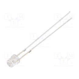 10 pcs : OSG5DA3P61A - LED, 3mm, green, 1560÷2180mcd, 60°, Front: flat, 2.8÷3.6V, 3x3.4mm