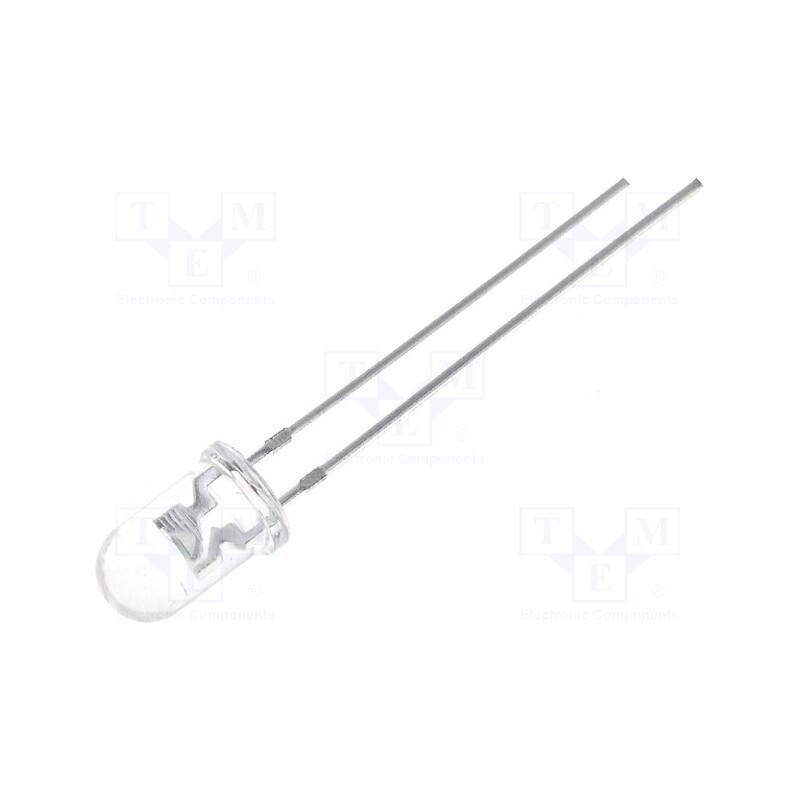10 pcs : OSPW5161A-PQ - LED, 5mm, white cold, 4200÷7000mcd, 60°, Front: convex, 2.8÷4V