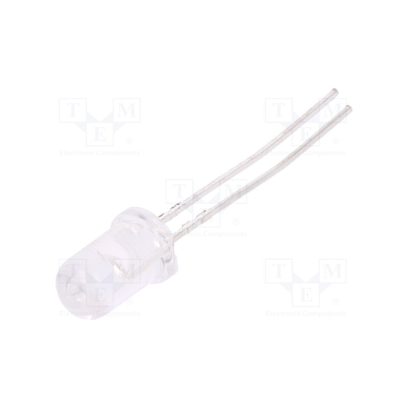 10 pcs : HLMP-EG3G-VX0DD - LED, 5mm, red, 4200÷9300mcd, 30°, Front: convex, 1.8÷2.4V