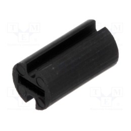 100 pcs : FIX-LEDH-8 - Spacer sleeve, LED, Øout: 4.5mm, ØLED: 3mm, L: 8mm, black, UL94V-2