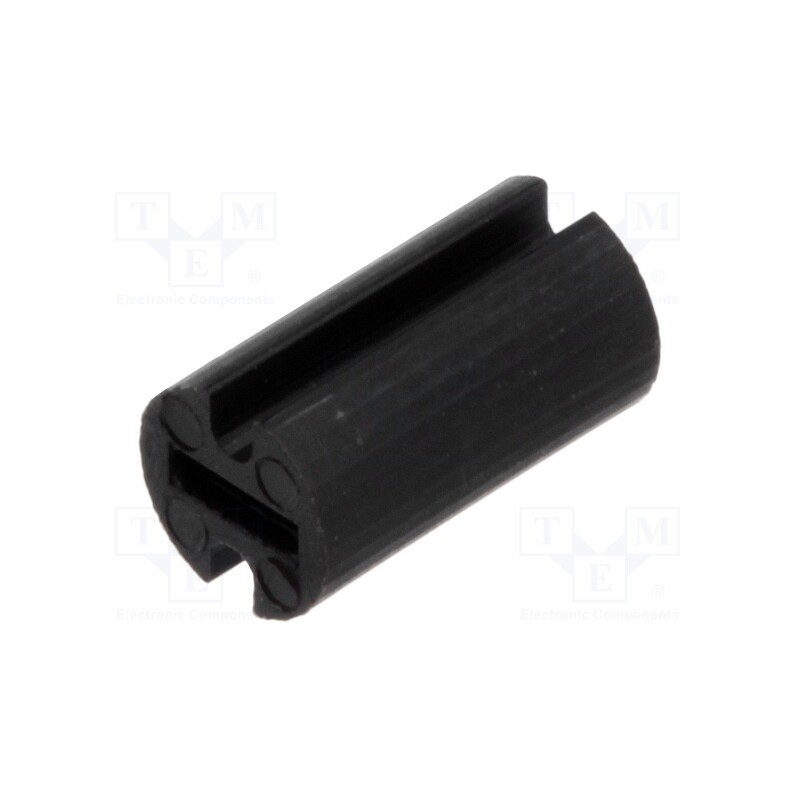 100 pcs : FIX-LEDH-8 - Spacer sleeve, LED, Øout: 4.5mm, ØLED: 3mm, L: 8mm, black, UL94V-2