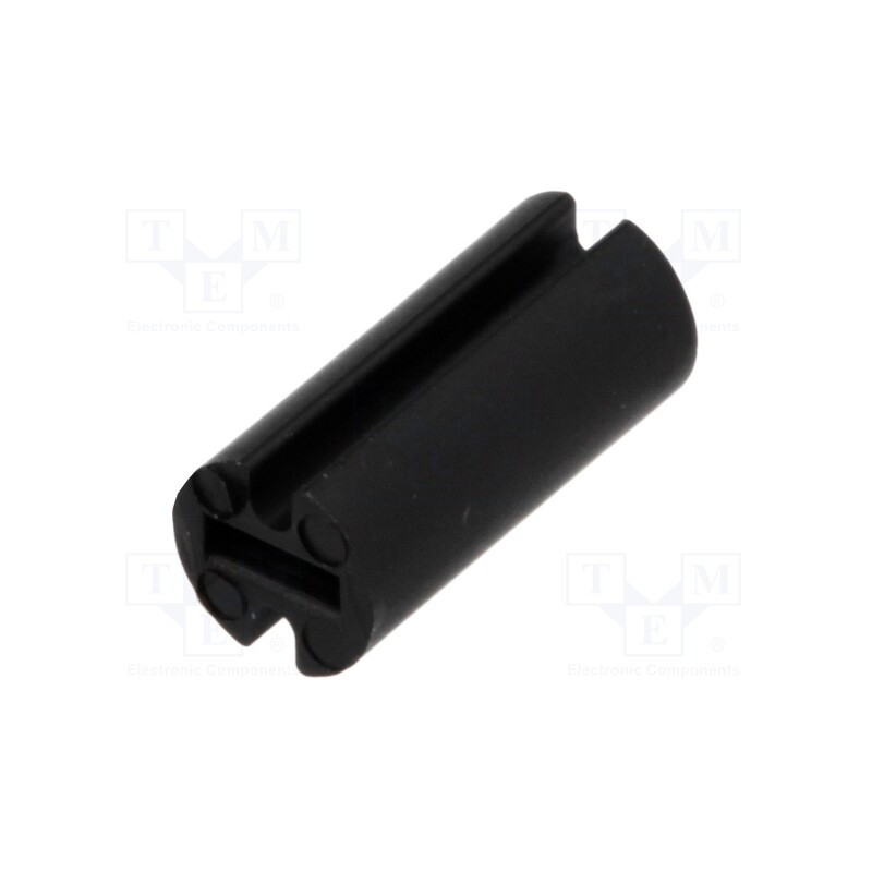 100 pcs : FIX-LEDH-10 - Spacer sleeve, LED, Øout: 4.5mm, ØLED: 3mm, L: 10mm, black, UL94V-2