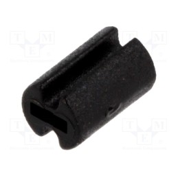 100 pcs : FIX-LEDH-7 - Spacer sleeve, LED, Øout: 4.5mm, ØLED: 3mm, L: 7mm, black, UL94V-2