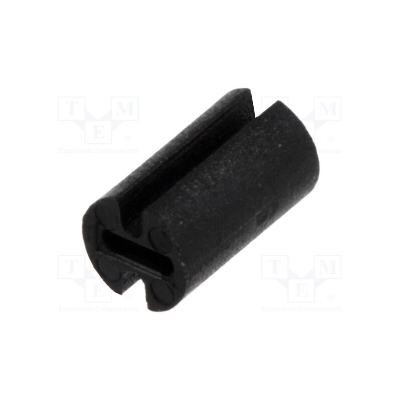 100 pcs : FIX-LEDH-7.5 - Spacer sleeve, LED, Øout: 4.5mm, ØLED: 3mm, L: 7.5mm, black, UL94V-2