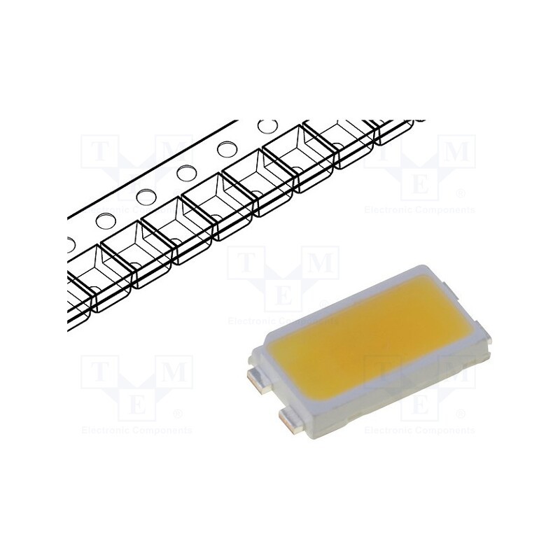 10 pcs : OSM55630C1A-150MA - LED, SMD, 5630, white warm, 10000÷17000mcd, 2800-3500K, 120°, 150mA