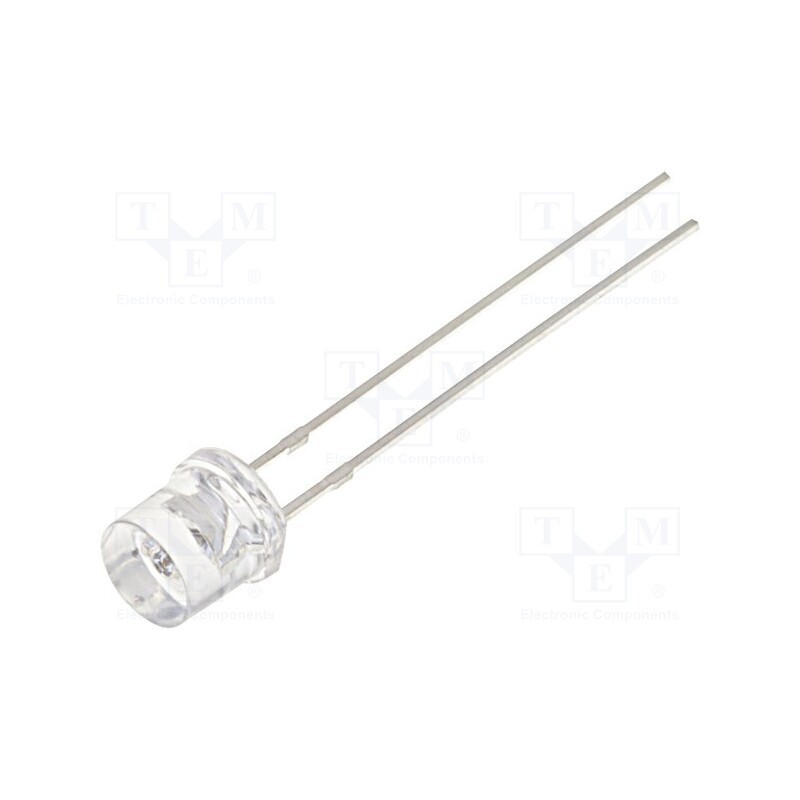 10 pcs : OS5RPM57E1A-MN - LED, 5mm, red, 1560÷2180mcd, 140°, Front: flat, 1.8÷2.6V
