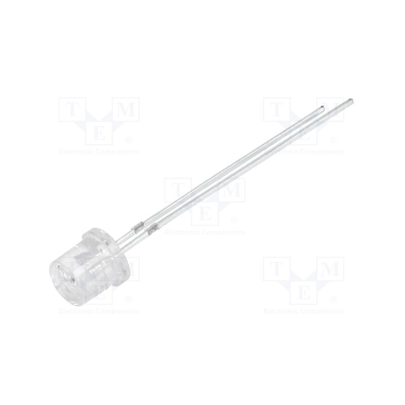 10 pcs : OSB5SA57E1A - LED, 5mm, blue, 220÷330mcd, 140°, Front: flat, 2.9÷3.6V