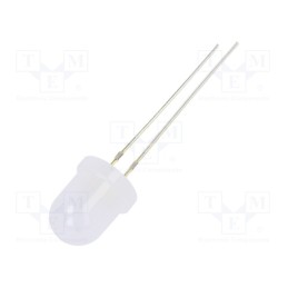 10 pcs : OSW44K8132A - LED, 8mm, white cold, 12000÷14400mcd, 30°, Front: convex, 2.7÷3.4V