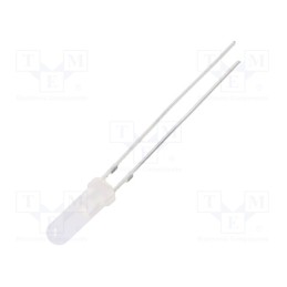 10 pcs : OSB5SA6CF2A - LED, 3mm, blue, 150÷220mcd, 150°, Front: convex, 2.7÷3.4V