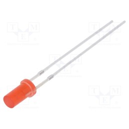 10 pcs : OSR5PA3NE4A - LED, 3mm, red, 330÷500mcd, 140°, Front: flat, 1.8÷2.6V, No.of term: 2