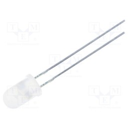 10 pcs : OSV5HA5A32A - LED, 5mm, violet, 45÷68mcd, 30°, Front: convex, 3÷3.8V, No.of term: 2