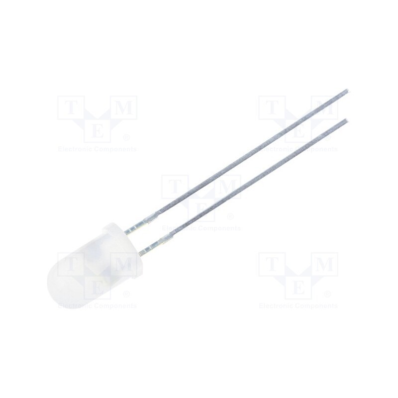 10 pcs : OSV5HA5A32A - LED, 5mm, violet, 45÷68mcd, 30°, Front: convex, 3÷3.8V, No.of term: 2