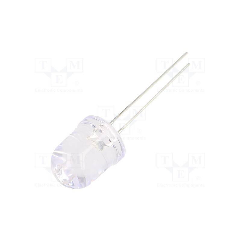 10 pcs : OSB5DAA131A-1MA - LED, 10mm, blue, 1120÷1560mcd, 30°, Front: convex, 2.8÷3.4V