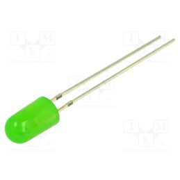 10 pcs : OSG5DS5F64B - LED, 4.8mm, green, blinking, 2180÷3000mcd, 60°, 3/3.5/5V, 20mA