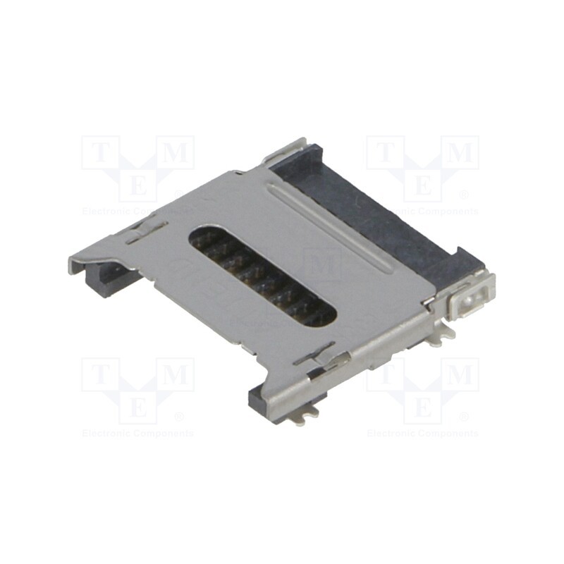 10 pcs : 112C-TBAR-R02 - Connector: for cards, microSD, with hinged cover, SMT, reel, 500V