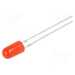 10 pcs : OSR5MS5F64B - LED, 4.8mm, red, blinking, 1120÷1560mcd, 60°, 3/3.5/5V, 20mA, 1.8Hz