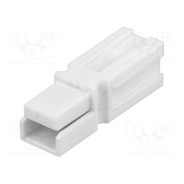 10 pcs : 1130-0100-03 - Plug, wire-wire, 15/30A, hermaphrodite, PIN: 1, w/o contacts, white