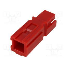 10 pcs : 1130-0100-04 - Plug, wire-wire, 15/30A, hermaphrodite, PIN: 1, w/o contacts, red