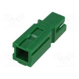 10 pcs : 1130-0100-05 - Plug, wire-wire, 15/30A, hermaphrodite, PIN: 1, w/o contacts, green