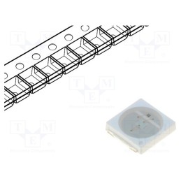 10 pcs : PJ2N-FFGE - LED, SMD, 3030, green, 30.6÷35lm, 3x3x0.55mm, 120°, 2.8÷3.6V, 150mA