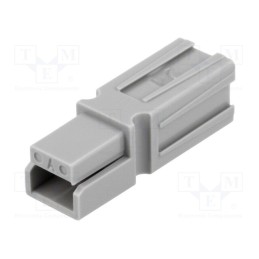 10 pcs : 1130-0100-06 - Plug, wire-wire, 15/30A, hermaphrodite, PIN: 1, w/o contacts, grey