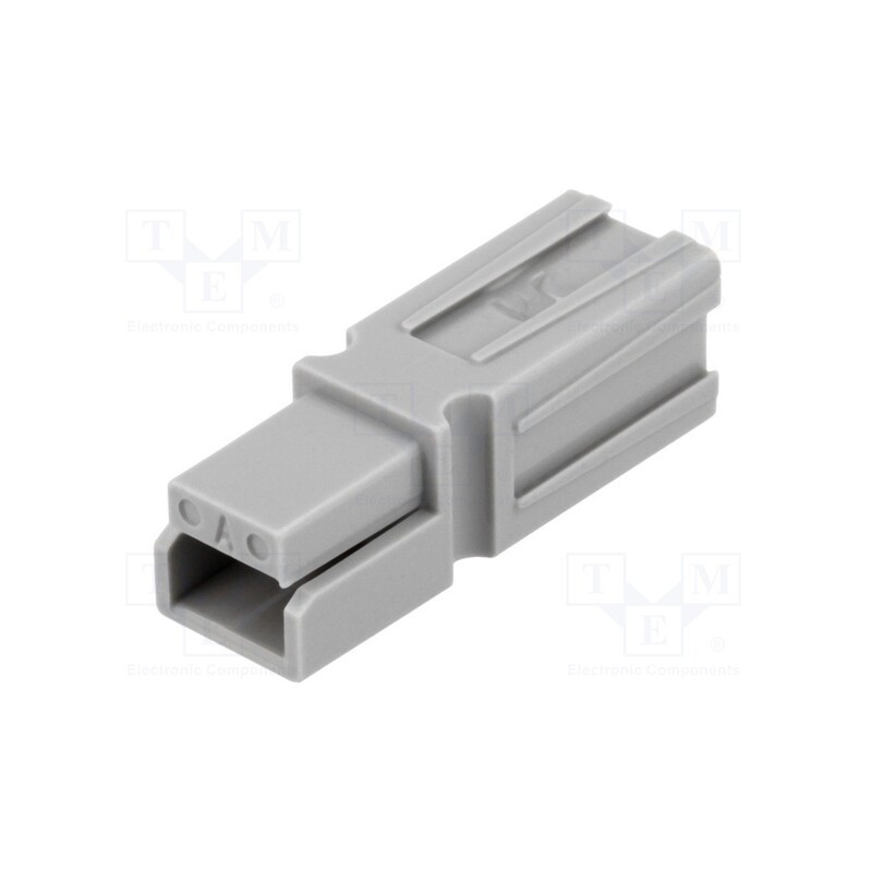 10 pcs : 1130-0100-06 - Plug, wire-wire, 15/30A, hermaphrodite, PIN: 1, w/o contacts, grey