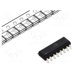 10 pcs : LTV-847S - Optocoupler, SMD, Ch: 4, OUT: transistor, Uinsul: 5kV, Uce: 35V