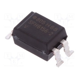 10 pcs : SFH6156-2 - Optocoupler, SMD, Ch: 1, OUT: transistor, Uinsul: 5.3kV, Uce: 70V