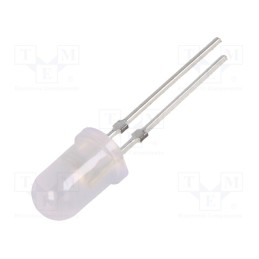 10 pcs : OSO5PA5A32G-1 - LED, 5mm, orange, 6600÷8000mcd, 30°, Front: convex, 2.1÷2.6V, 78mW
