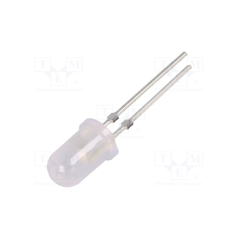 10 pcs : OSO5PA5A32G-1 - LED, 5mm, orange, 6600÷8000mcd, 30°, Front: convex, 2.1÷2.6V, 78mW