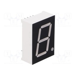 10 pcs : OPD-S8022LY-BW - Display: LED, 7-segment, 20.4mm, 0.8', No.char: 1, yellow, 60mcd