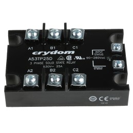 1 pcs - Sensata / Crydom 53TP Series Solid State Relay, 25 A rms Load, Panel Mount, 530 V rms Load, 280 V rms Control
