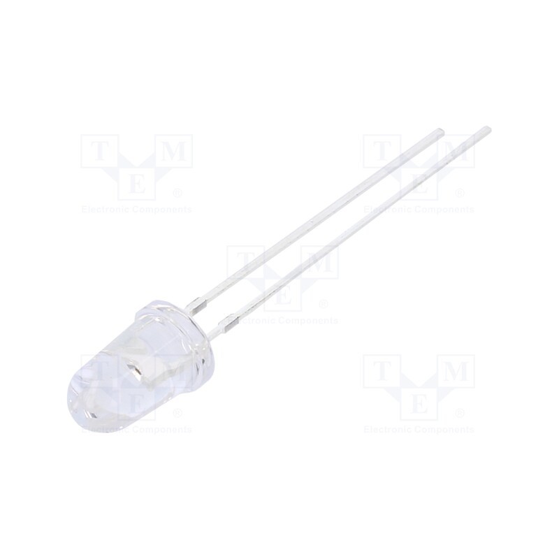 10 pcs : OSR5PA6231A - LED, 5mm, red, 5800÷7000mcd, 30°, Front: convex, 2.1÷2.6V, -40÷85°C