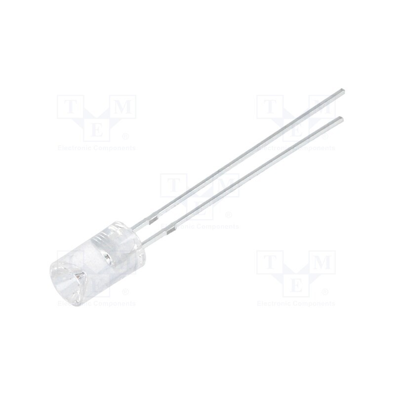 10 pcs : OSR5PA5MC1B - LED, 5mm, red, 150÷180mcd, 120°, Front: recessed, 1.8÷2.6V