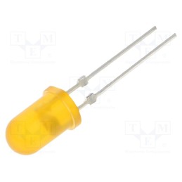 10 pcs : OSO5PA5A34G-1 - LED, 5mm, orange, 6600÷8000mcd, 30°, Front: convex, 1.8÷2.6V, 130mW