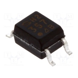 10 pcs : PC357N2J000F - Optocoupler, SMD, Ch: 1, OUT: transistor, Uinsul: 3.75kV, Uce: 80V