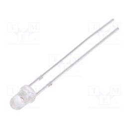 10 pcs : OSY5PA3131A - LED, 3mm, yellow, 4200÷5000mcd, 30°, Front: convex, 1.8÷2.6V