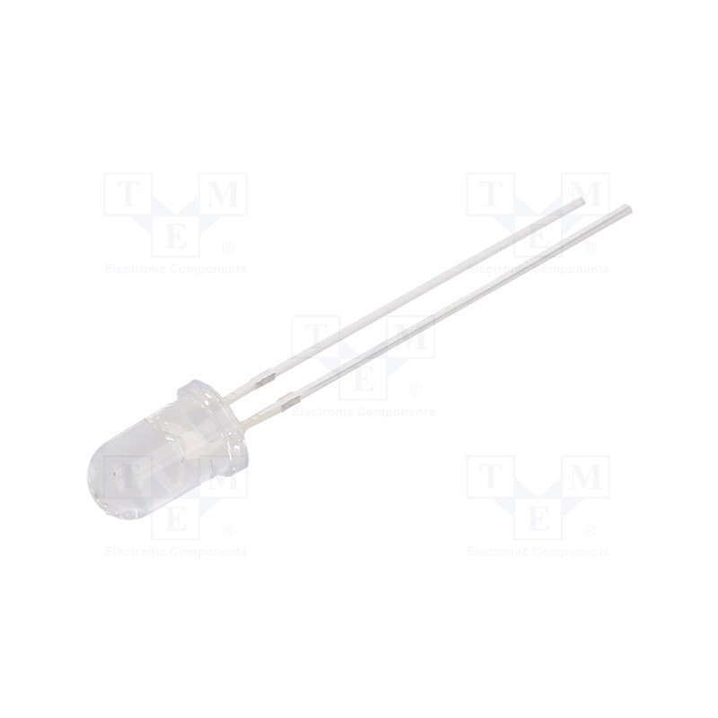 10 pcs : OSY5PA5111A - LED, 5mm, yellow, 14400÷18000mcd, 15°, Front: convex, 1.8÷2.6V