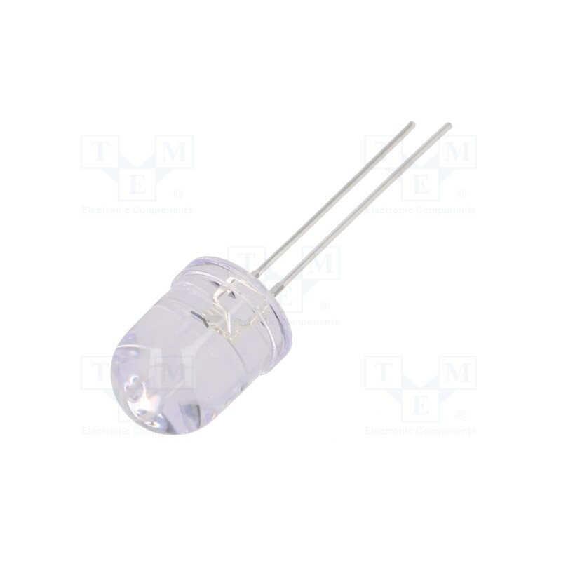 10 pcs : OSB5SAA131A-CRLED14 - CRLED, 10mm, blue, 6500mcd, 30°, Front: convex, 5.5÷20V