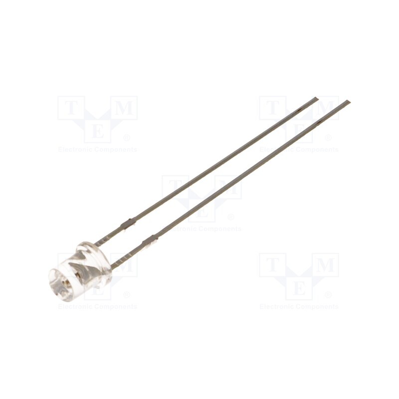 10 pcs : OSR5PA34E1A - LED, 3mm, red, 750÷1000mcd, 140°, Front: flat, 1.8÷2.6V