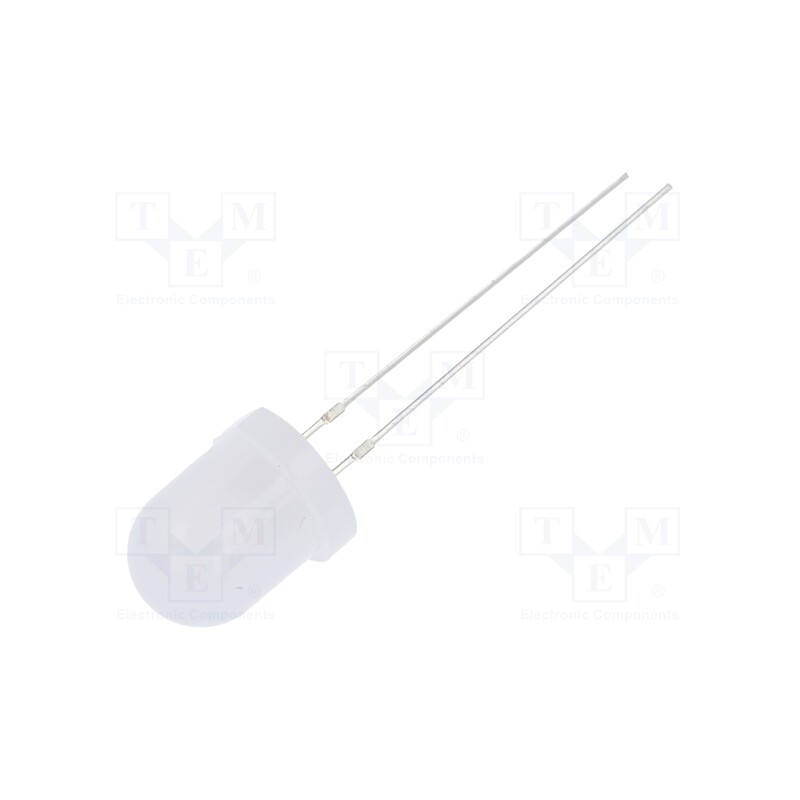 10 pcs : OS5YAA8132A - LED, 8mm, yellow, 7000÷8400mcd, 30°, Front: convex, 1.8÷2.6V