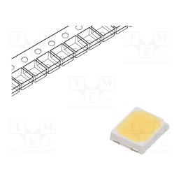50 pcs : L128-50HGCA3500000 - Power LED, white, 120°, 120mA, 44÷50lm, 3.5x2.8x0.7mm, CRImin: 90
