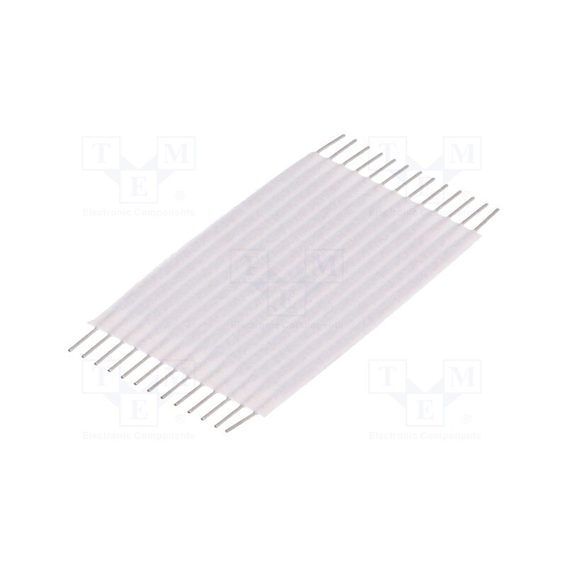 10 pcs : 1-1437130-0 - Connector: jumper cable, Cable ph: 1.27mm, L: 25.4mm, straight