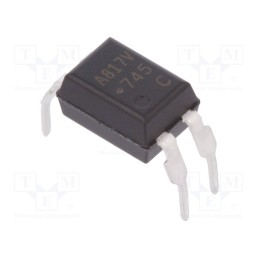 10 pcs : HCPL-817-W6CE - Optocoupler, THT, Ch: 1, OUT: transistor, Uinsul: 5kV, Uce: 70V, DIP4