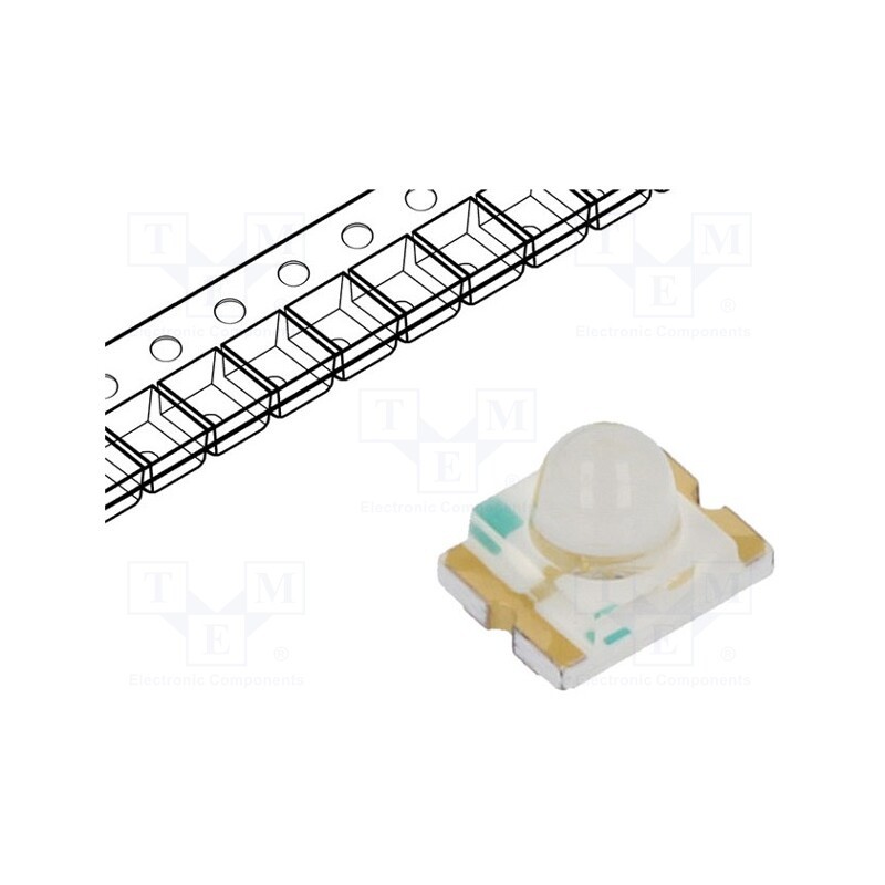 10 pcs : ASMT-BB20-NS000 - LED, SMD, 1210, blue, 180÷285mcd, 3.2x2.4x2.4mm, 15°, 3.2÷3.8V, 20mA