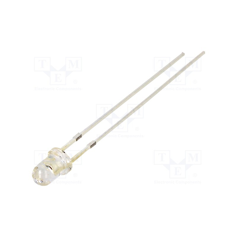 10 pcs : OSR5PA3131A-1MA - LED, 3mm, red, 500÷750mcd, 30°, Front: convex, 1.8÷2.2V