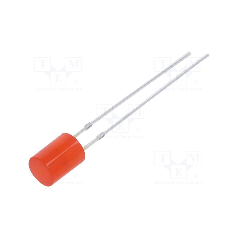 10 pcs : OSR5PA5GE4B - LED, 5mm, red, 330÷500mcd, 140°, Front: flat, 2.1÷2.6V, No.of term: 2