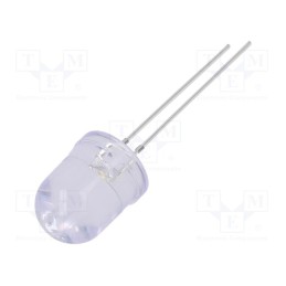 10 pcs : OSM2DKA131A-ST - LED, 10mm, white warm, 8400÷10000mcd, 30°, Front: convex, 2.9÷3.6V