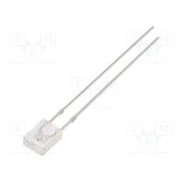 10 pcs : OSR5PA7YA1B - LED, rectangular, 2x4x5mm, red, 750÷1120mcd, 100°, Front: flat, 20mA