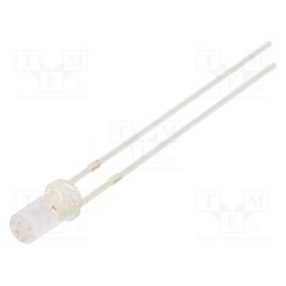 10 pcs : OSR5PA3N51A - LED, 3mm, red, 750÷1120mcd, 50°, Front: flat, 1.8÷2.6V, No.of term: 2